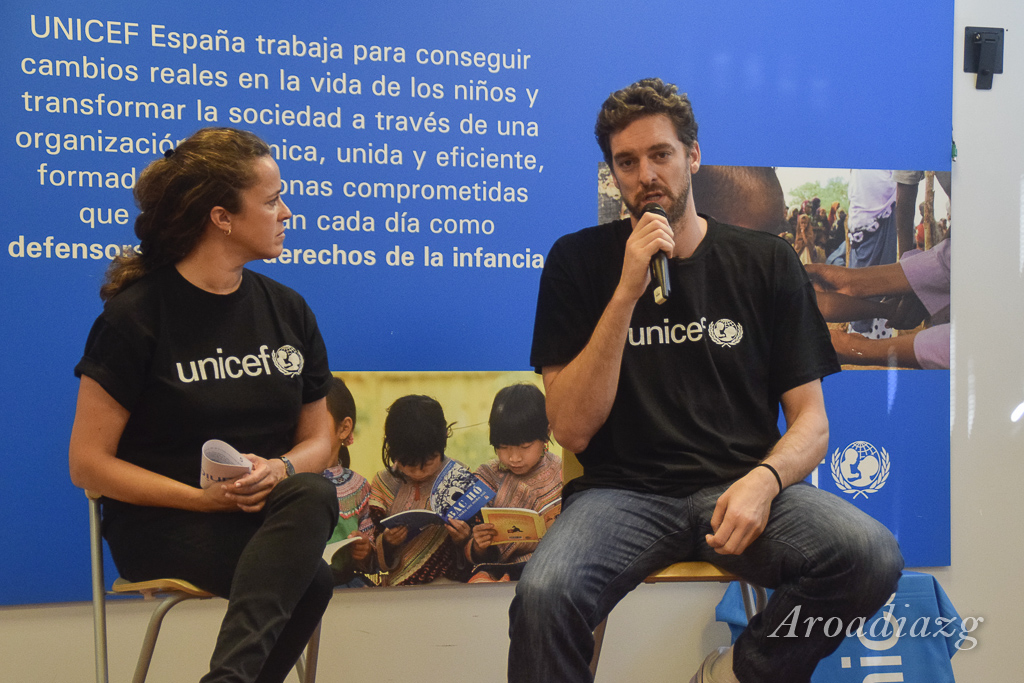 Pau Gasol, embajador de UNICEF. Foto: Aroadiazg